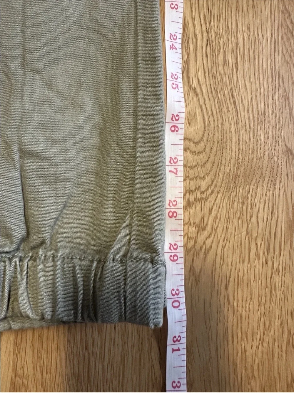 Men’s Victorious Green Cargo Joggers 2XL/30” 97% Cotton Drawstring Pockets